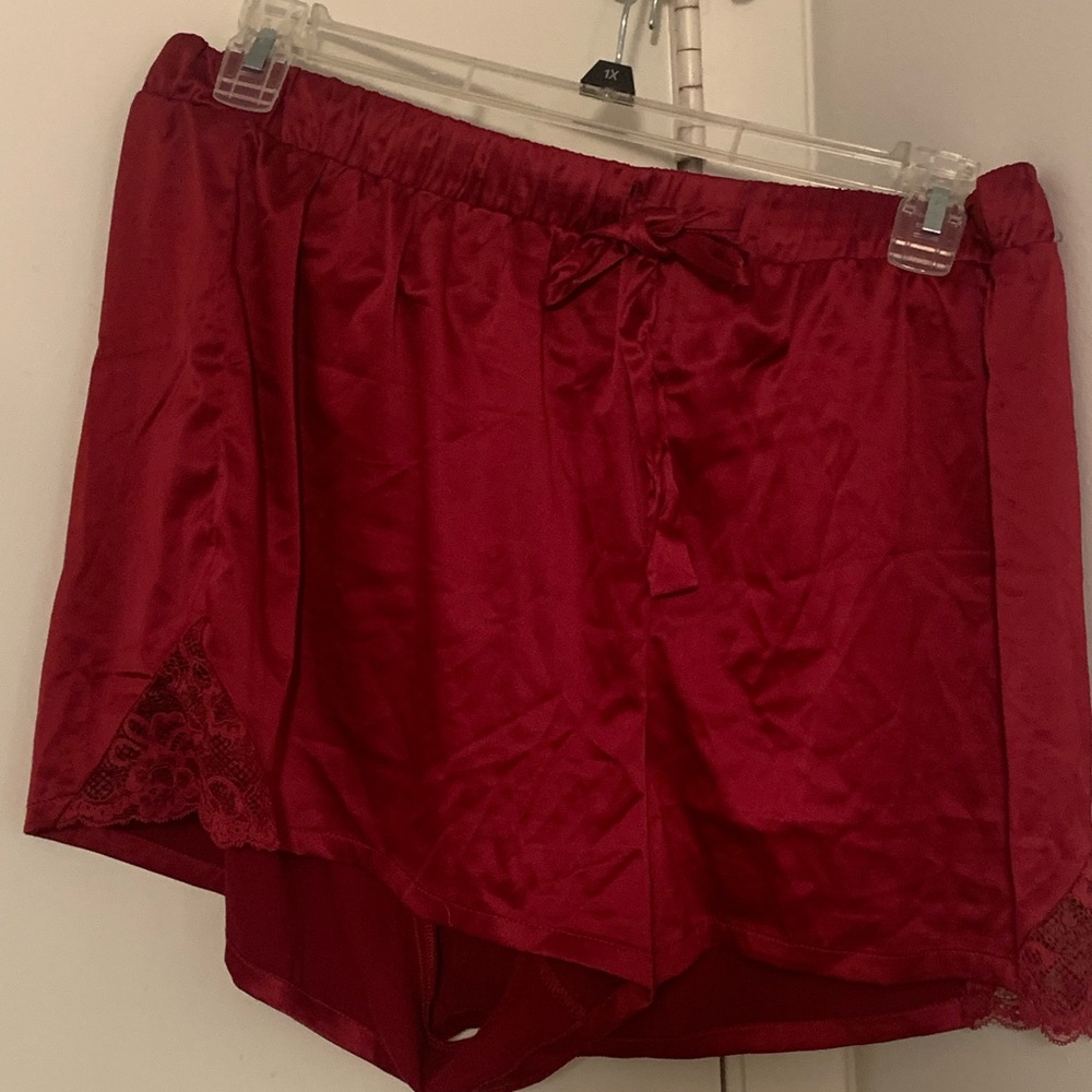 Dream Satin Lace Trim Sleep Short